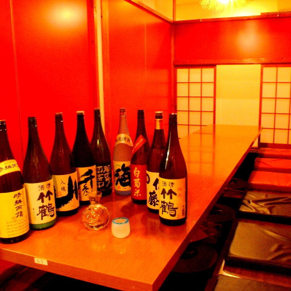 Private rooms for small groups are also available! Spacious horigotatsu private rooms are popular