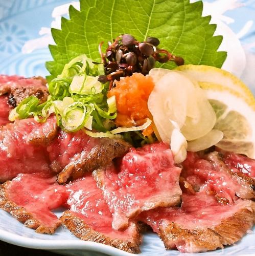 Tataki of Senya beef