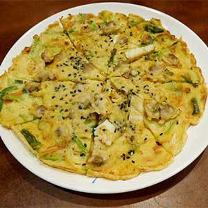 Seafood pancake