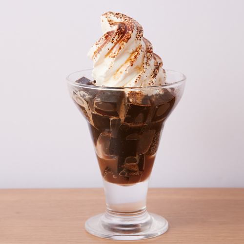 coffee jelly parfait