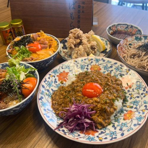 Healthy, safe and delicious lunch at "Bamora" in Kamiyama Town