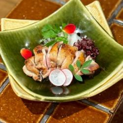 Yamato chicken thigh tataki with homemade ponzu sauce