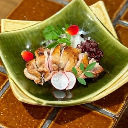 Yamato chicken thigh tataki with homemade ponzu sauce
