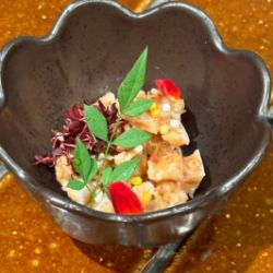 Yagen cartilage mixed with grated plum paste