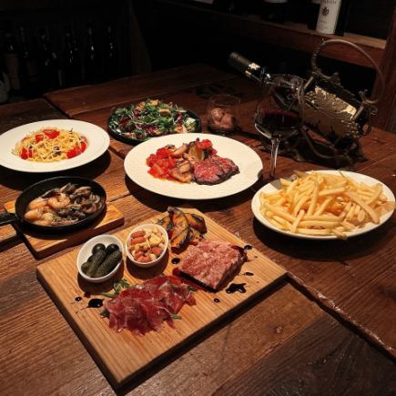 秋冬限定！【仅食材】黑毛和牛与时令料理“标准套餐”7道菜共4000日元 ※不含饮品