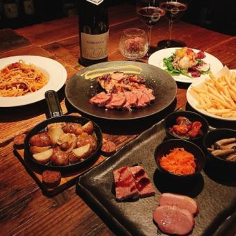 春限定！【料理のみ】黒毛和牛と季節の料理『スタンダードコース』全7品4,000円　※ドリンク別