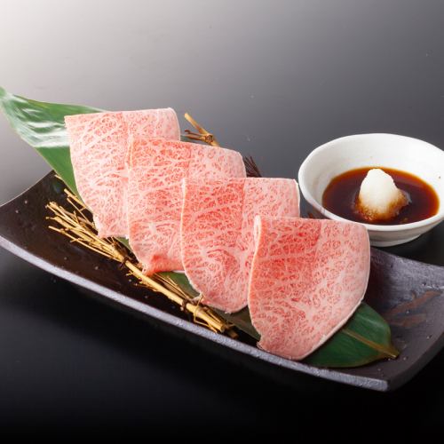 Thinly sliced sea bass (grated ponzu sauce)