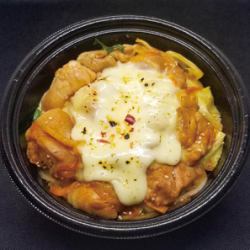 Cheese dakgalbi rice bowl