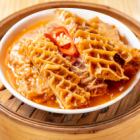 ハチの巣のピーナッツカレーソース蒸し