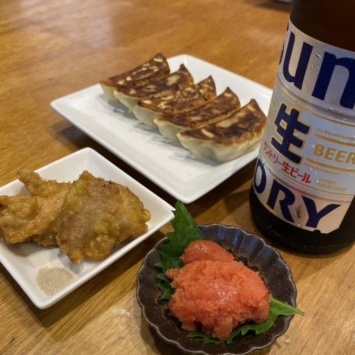 【からあげセット】お好きなアルコール＋からあげ◆アルコール料金＋200円(税込)