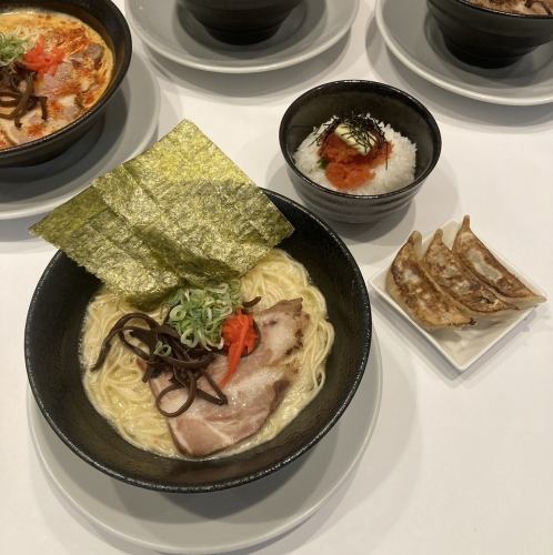 明太ご飯＋餃子3個　セット