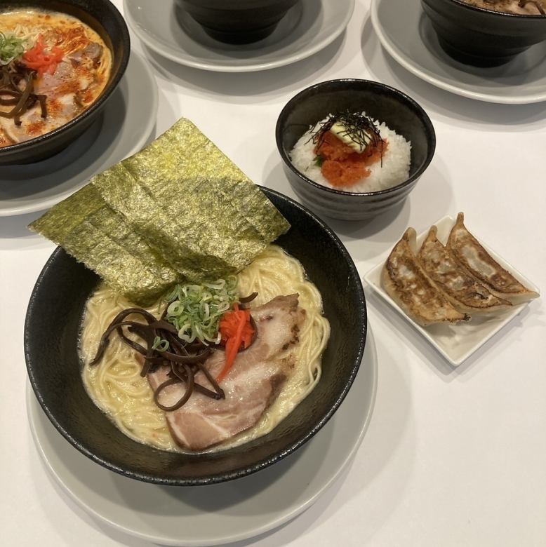 明太ご飯＋餃子3個　セット