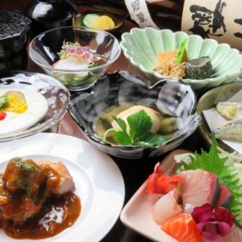 所有菜品均单独供应♪东风享受套餐9道菜5,000日元（含税）