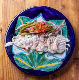 Jamon de pollo 鶏ハムとサボテンのマリネ