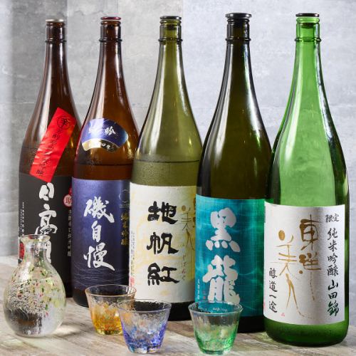 ◆ Carefully selected sake from all over the country