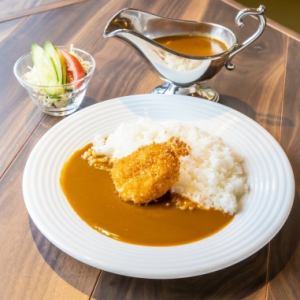 Curry rice & crab cream croquette