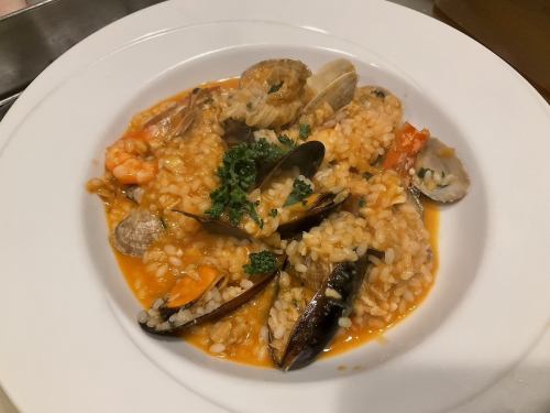 Various Seafood Risotto Pescatore