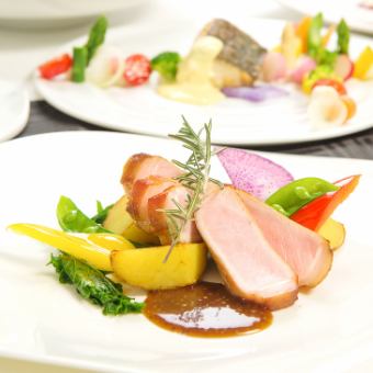 【7～9月限定】四万十ポークのグリルコース♪3H飲放付全6品