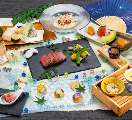 【SEASONAL SELECTIONS】鹿児島黒牛の網焼きと旬野菜コース【和都】 3h飲み放付
