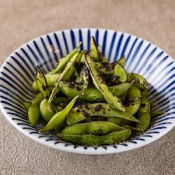 Broiled edamame