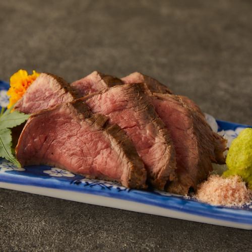 道産黒毛和牛の藁焼き