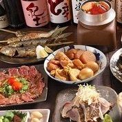 当日OK!!2時間飲み放題付き★鮮魚の藁焼きたたき盛り、大トロいわしなど料理9品7500円→6000円！