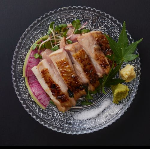 赤鶏ももタタキポン酢