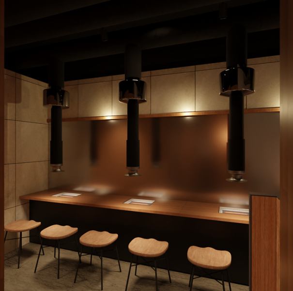 The warmth of wood creates a casual, private atmosphere. Perfect for drinking with friends, casual yakiniku parties, or family use! Enjoy a wonderful time in a stylish space with a particular attention to detail!