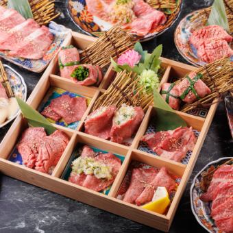 Seven kinds of beef tongue and Japanese black beef sukiyaki shabu-shabu "Special beef tongue & Japanese beef all-you-can-eat course"