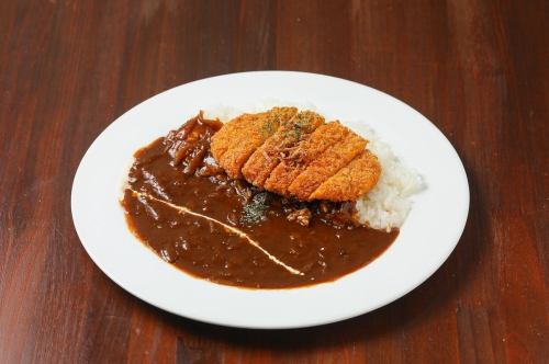 大きなカツハヤシライス