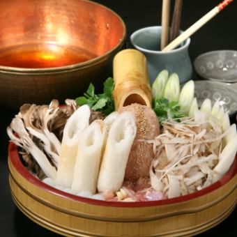 比内地鶏きりたんぽ鍋コース★(2時間飲み放題付き)6000円税込