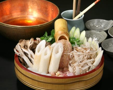 比内地鶏きりたんぽ鍋コース★(2時間飲み放題付き)6000円税込