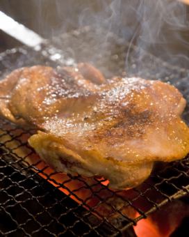 もも肉一枚ハーフ塩焼き