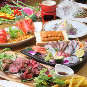 【豪華食材をふんだんに♪】120分飲み放題付き！極（きわみ）コース全10品8000円（税込）