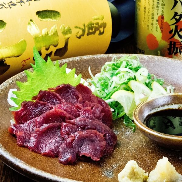 Highly acclaimed!! Lean horse sashimi