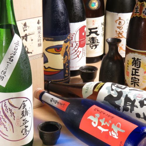 We have a wide variety of selected sake and local sake ◎