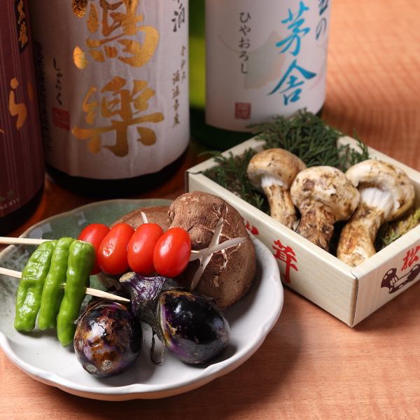 女性も嬉しい野菜串を豊富にご用意！