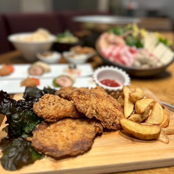 【特製鍋など料理7品＋2時間飲み放題付き】お店のおすすめメニューが楽しめる おすすめコース6,000円(税込)