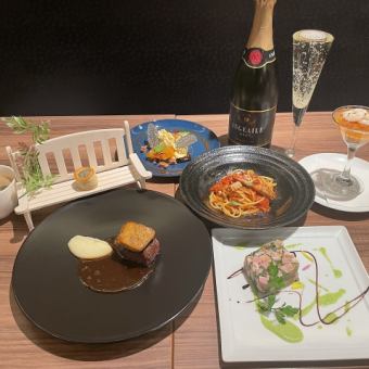 スペシャル吉祥寺ロッシーニランチコース全8品、平日限定ランチコース特別価格！