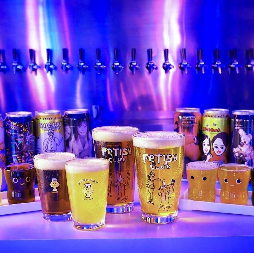 20種類以上の自社醸造クラフトビールを満喫できる！ネオン輝くレトロポップなビアバー