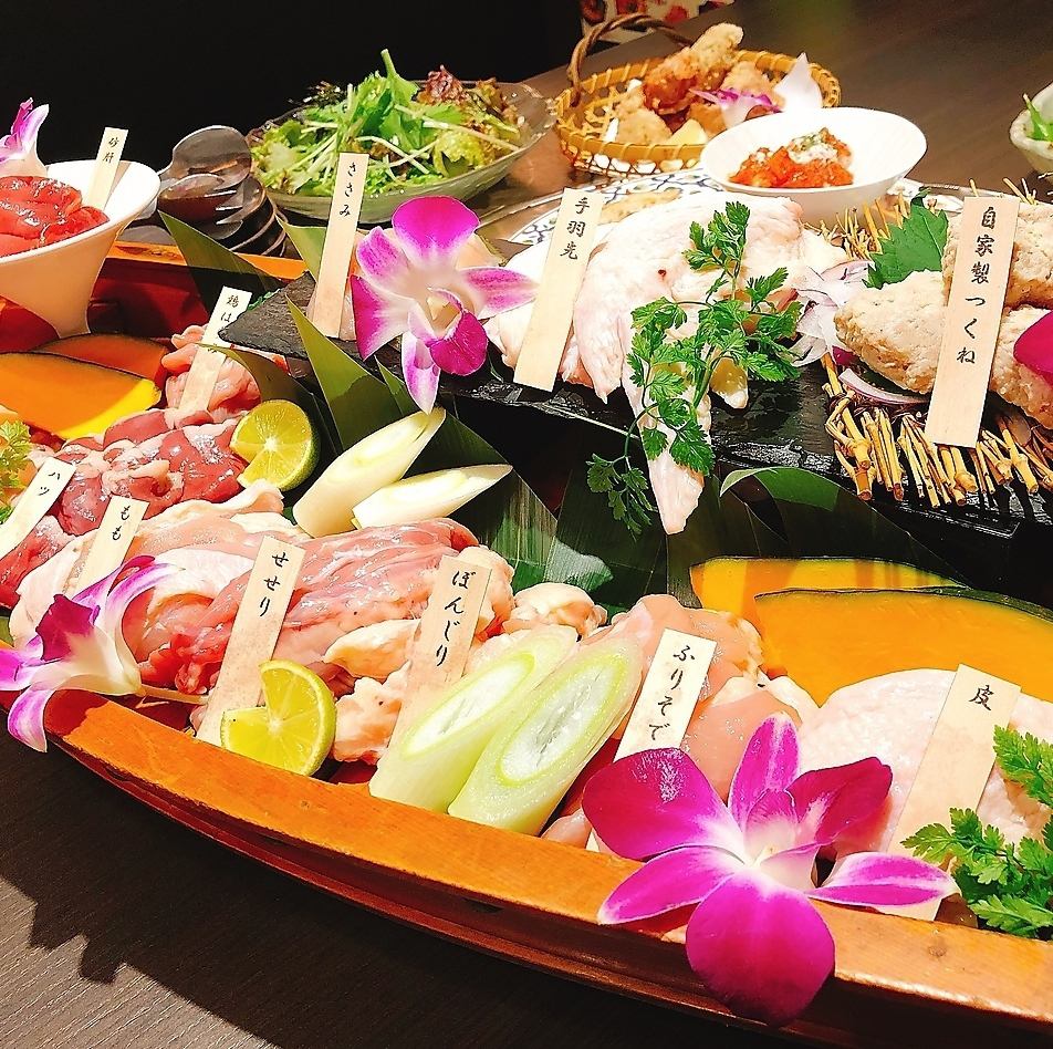In addition to the fresh Oyamadori caught in the morning, there are many luxurious courses with all-you-can-drink.