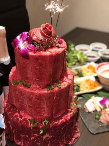 [For summer parties and gatherings!] Surprise ★ 2 hours of all-you-can-drink [Photogenic premium meat and cake course]