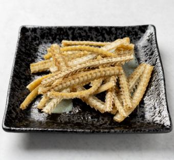 鰻の骨唐揚げ　山椒塩