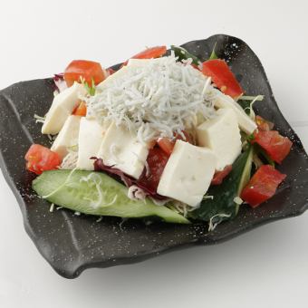 Tofu and Jako Salad