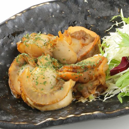 Butter-grilled stringed scallops