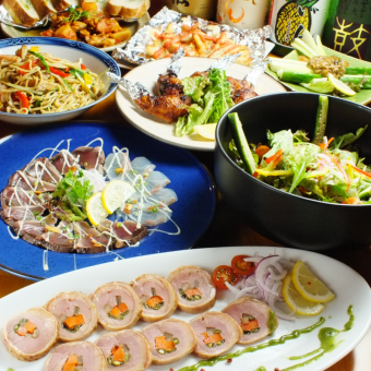 【2Hスーパー飲放付◆】≪全8品≫お得な創作☆満腹パーティーコース　4,800円(税込)