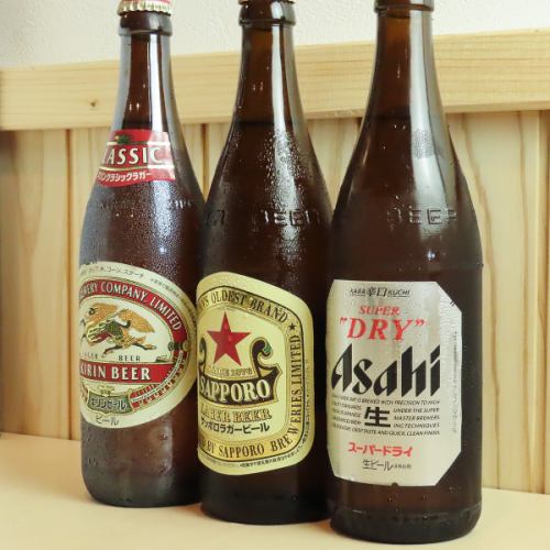 キンキンに冷えたビールで乾杯◎