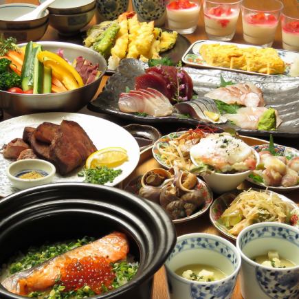 【飲み放題2時間付き】厚切り牛タン炭火焼など全13品6000円(税込)