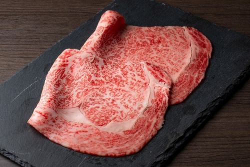 知床牛焼しゃぶ（霜降肉）