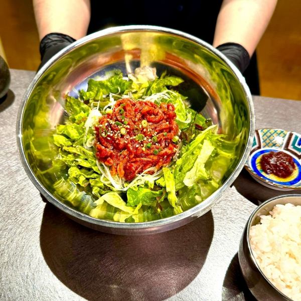 本番韓国で大行列！！ユッケビビンバ！生食用調理施設の当店だから出来た絶品！是非ご賞味あれ！！！
